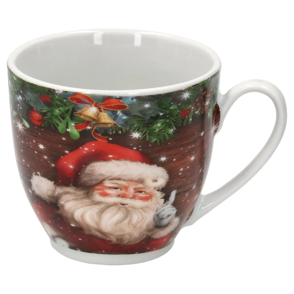 18tlg Kaffeeservice Santa 6 Personen Weihnachtsdekor Advent Weihnachtsmann Porzellan 4 18tlg Kaffeeservice Santa 6 Personen Weihnachtsdekor Advent Weihnachtsmann Porzellan – Bild 2