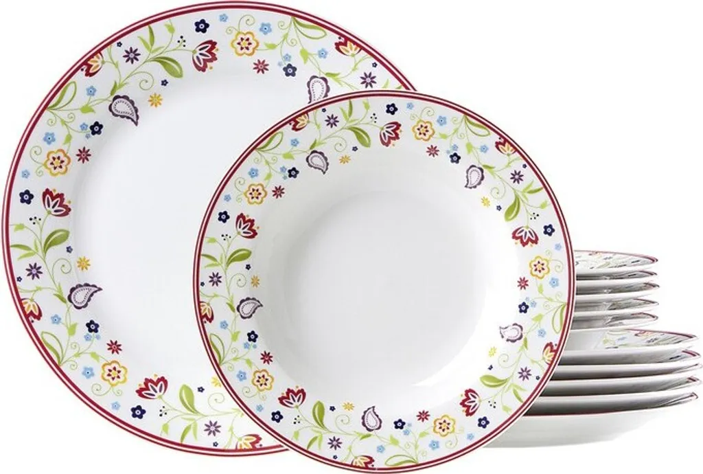Flirt By R&B 17977 'Doppio Shanti' Tafelservice, Bunt/weiß, 12-teilig (1 Set) 3 Flirt By R&B 17977 'Doppio Shanti' Tafelservice, Bunt/weiß, 12-teilig (1 Set)