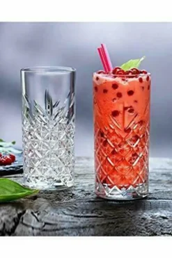 Pasabahce Timeless 520205 Longdrink Glas Wassergläser Kristall Design 4´er Set Transparent 365 Ml 24 Pasabahce Timeless 520205 Longdrink Glas Wassergläser Kristall Design 4´er Set Transparent 365 Ml -Kuechengeschirr 06fb601a0630459f07c7117b9d7c170d