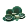 CreaTable, 25863, Serie Caldera Grün, Geschirrset, Kombiservice 8 Teilig, Farbe:Grün -Kuechengeschirr 07d724a15111622883cc124d33a1231f