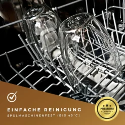 Felino® Latte Macchiato Gläser Doppelwandige Thermogläser Set [6 Stück] [350 Ml] Glas Tassen Groß Für Cappuccino, Kaffee, Espresso -Kuechengeschirr 09811cbcbe5d068f12f497d29fb49555