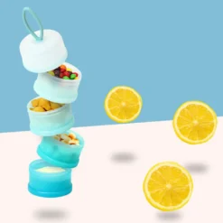 2 Stück Milch Pulver Spender 4 Schicht Tragbare Milchpulver Portionierer Baby Gestapelt Milchkasten Vorratsdosen -Kuechengeschirr 0b9cc337a4adfb8ac49a13b6a5c6b3ed