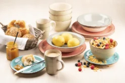 Mäser 931492 Lumaca Frühstück-Service Für 6 Personen Im Vintage Look, Handbemalte Keramik, Steingut, Rauchblau, 18-teilig (1 Set) 17 Mäser 931492 Lumaca Frühstück-Service Für 6 Personen Im Vintage Look, Handbemalte Keramik, Steingut, Rauchblau, 18-teilig (1 Set) -Kuechengeschirr 0c90eac395b5d9d244a952e996f061b3