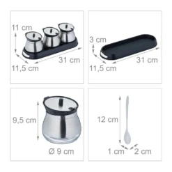 Relaxdays 3er Gewürzgläser Set Mit Tablett -Kuechengeschirr 0cc135b4385b3ec8713ef07193ce1612