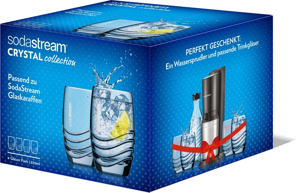 Sodastream Trinkglas 4er-Pack, Passend Zu Sodastream-Glaskaraffen 3 Sodastream Trinkglas 4er-Pack, Passend Zu Sodastream-Glaskaraffen