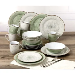 WELLCO Kombiservice Pur 24teilig Grün/grau 7 WELLCO Kombiservice Pur 24teilig Grün/grau -Kuechengeschirr 0f4d83157ef30df7538d8b31084680e6