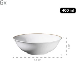 Mäser 931735 Kombiservice Professional Dining Für 6 Personen, Porzellan, Weiß (1 Set, 24-teilig) -Kuechengeschirr 0fd6addae8024daaa35cb14357215400