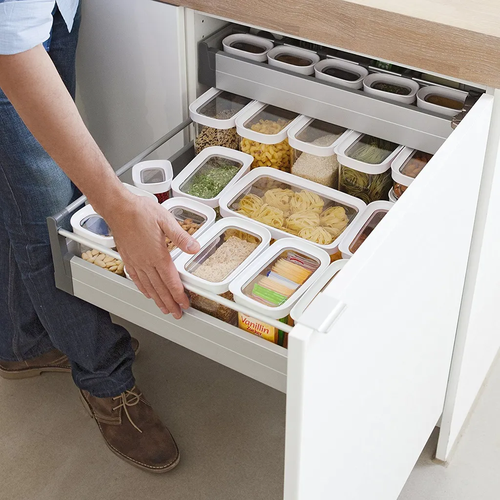 Emsa Trockenvorratsdose OPTIMA 0,45 Liter Transparent / Weiß 16 Emsa Trockenvorratsdose OPTIMA 0,45 Liter Transparent / Weiß – Bild 14