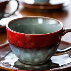 Vancasso Kaffeeservice »STARRY« 8-tlg Steinzeug Kaffeeset Mit Kaffeetasse, Untertasse -Kuechengeschirr 12cb112a91b05a13e043e06a3f205c63