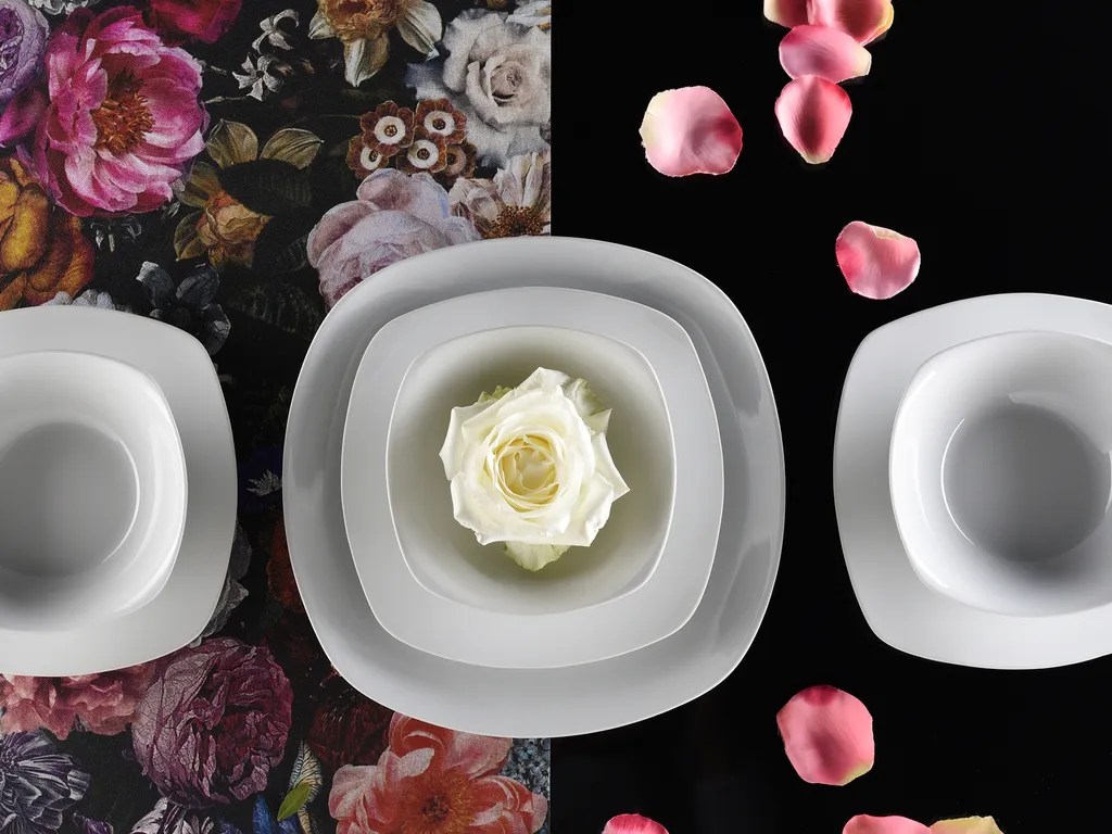 CreaTable 13915 Kombiservice Square Für 4 Personen, Porzellan, Weiß (1 Set, 16-teilig) 6 CreaTable 13915 Kombiservice Square Für 4 Personen, Porzellan, Weiß (1 Set, 16-teilig) – Bild 4