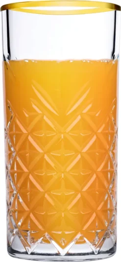 Pasabahce Timeless Golden Touch 4tlg Trinkglas Glas Tumbler 450ml 52800 -Kuechengeschirr 1687e7bef742c2d64dfd963769e9a1ba