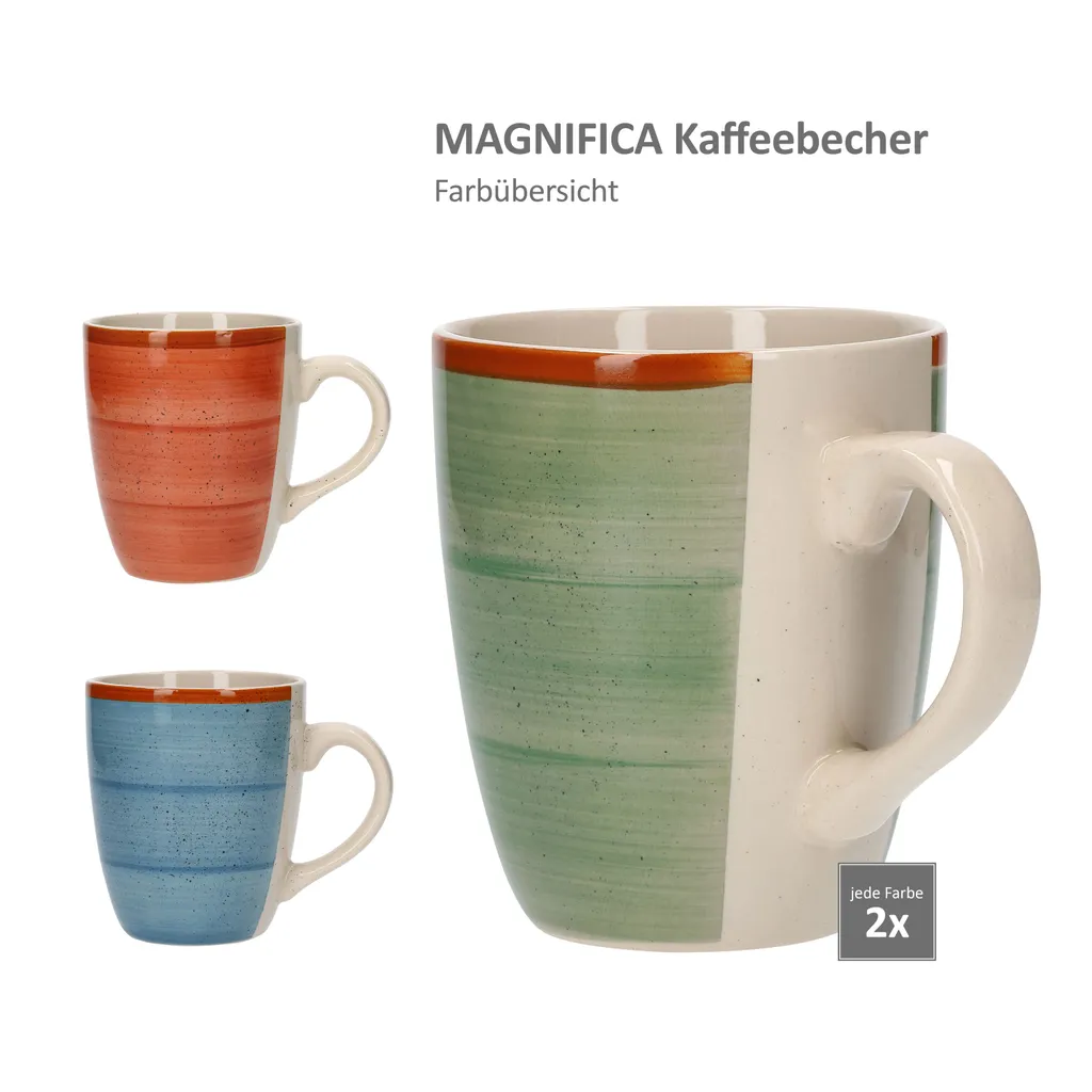 24tlg. Geschirrset Magnifica I Kombiservice I 6 Pers. I Becher + Müsli+ Teller + Essteller 8 24tlg. Geschirrset Magnifica I Kombiservice I 6 Pers. I Becher + Müsli+ Teller + Essteller – Bild 6