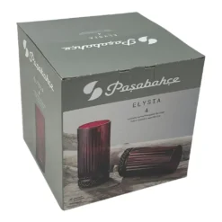 Pasabahce Elysia Wassergläser Longdrinkgläser 4er Set Lang Rot 450ml 520015 -Kuechengeschirr 17af7413fb650776c6db99ee35b55abc