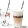 Leonardo Latte Macchiatto Becher 'Solo LM' Mit Löffel, 400ml, Ø 8,5 X 14,7cm (4er Set) -Kuechengeschirr 198347de5d137efe5a0af275004ab11a