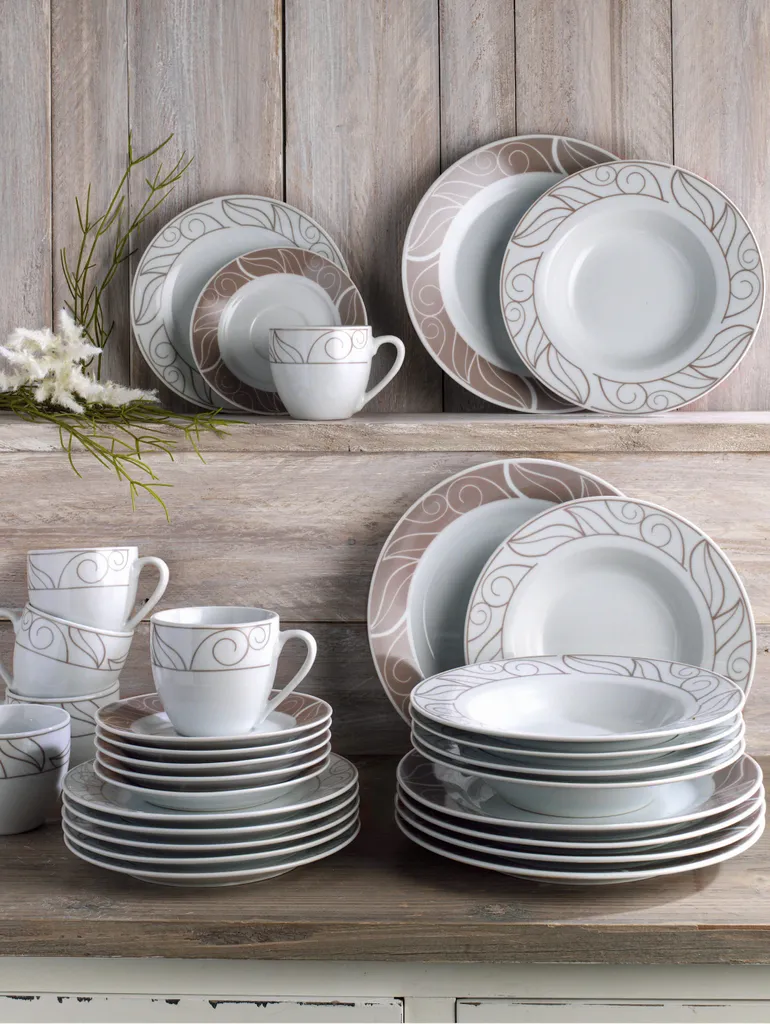 WELLCO Tafelset Grenoble Porzellan 12teilig 5 WELLCO Tafelset Grenoble Porzellan 12teilig – Bild 3