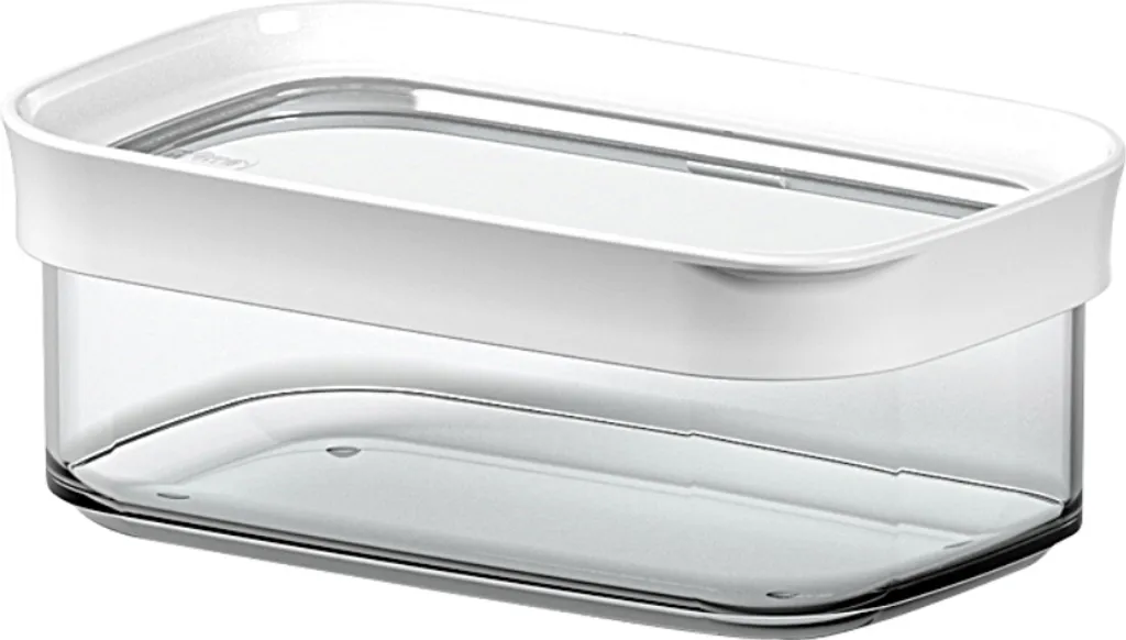 Emsa Trockenvorratsdose OPTIMA 0,45 Liter Transparent / Weiß 4 Emsa Trockenvorratsdose OPTIMA 0,45 Liter Transparent / Weiß – Bild 2