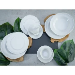 CreaTable 16135 Kombiservice Maria Theresia Für 6 Personen, Porzellan, Weiß (1 Set, 30-teilig) -Kuechengeschirr 1c837b4de0ebb5491422423280bdcc2d