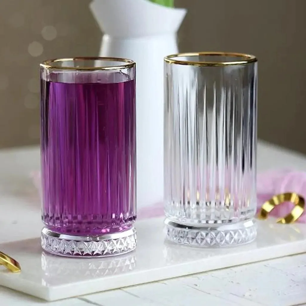 Pasabahce Elysia Golden Touch Long Drink Gläser 4-teiliges Set Mit Goldrand 280ml 9 Pasabahce Elysia Golden Touch Long Drink Gläser 4-teiliges Set Mit Goldrand 280ml – Bild 7