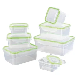 Frischhaltedosen Set Klick-It Gefrierdosen Lunchbox Brotdose Dose 14 Tlg. Klar