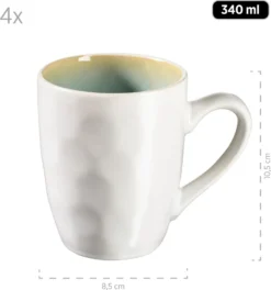 Mäser 931975 Kombiservice Frozen Für 4 Personen, Steinzeug, Grün (1 Set, 16-teilig) 10 Mäser 931975 Kombiservice Frozen Für 4 Personen, Steinzeug, Grün (1 Set, 16-teilig) -Kuechengeschirr 1ff802ca1e735a9c5b6fecd9a1553a73