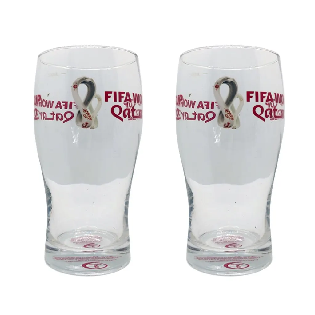 Ein Paar Biergläser Für Die FIFA-Weltmeisterschaft Qatar 2022 3 Ein Paar Biergläser Für Die FIFA-Weltmeisterschaft Qatar 2022