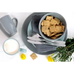 Mäser 931914 Kombiservice Pastell Selection Für 4 Personen, Steinzeug, Grau (1 Set, 16-teilig) -Kuechengeschirr 23f745cfa695970b7411f7acd69972ec