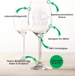 Leonardo Weinglas Beste Mama Der Welt Inkl. Bedruckter Holzkiste + Riesling Tandem - Geschenk Für Mama Ideal Als Muttert 8 Leonardo Weinglas Beste Mama Der Welt Inkl. Bedruckter Holzkiste + Riesling Tandem - Geschenk Für Mama Ideal Als Muttert -Kuechengeschirr 2467bbab384544539f58a6f8f5a2bb4a