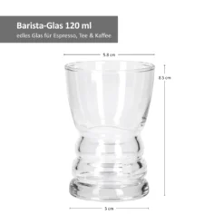 6tlgSet Barista-Gläser Espresso Tee Kaffee 120ml Glas Theke Mini-Bar Servier-Geschirr Tafel Gastro 7 6tlgSet Barista-Gläser Espresso Tee Kaffee 120ml Glas Theke Mini-Bar Servier-Geschirr Tafel Gastro -Kuechengeschirr 26f093f43d8f5d23a730b09824a9f6d4