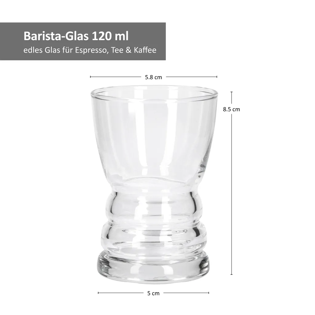 6tlgSet Barista-Gläser Espresso Tee Kaffee 120ml Glas Theke Mini-Bar Servier-Geschirr Tafel Gastro 5 6tlgSet Barista-Gläser Espresso Tee Kaffee 120ml Glas Theke Mini-Bar Servier-Geschirr Tafel Gastro – Bild 3