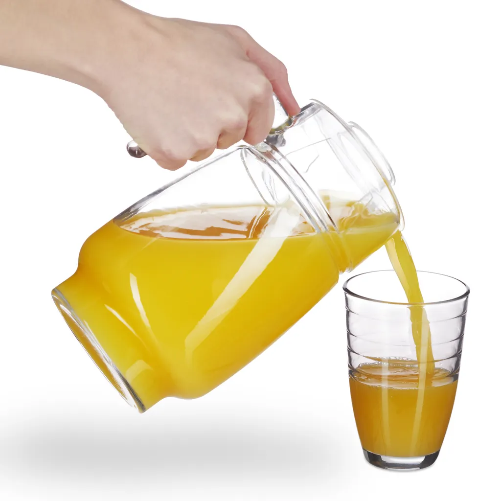 Relaxdays Glaskrug Mit Deckel 9 Relaxdays Glaskrug Mit Deckel – Bild 7