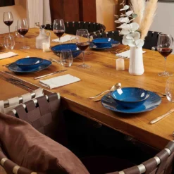 Mäser 931946 Tafelservice Ossia Für 6 Personen, Steinzeug, Blau (1 Set, 12-teilig) -Kuechengeschirr 294b33715d019cd26d69ba5bc2811c63 1