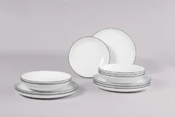 Seltmann Weiden Tafelservice Lido Schwarz Mit Farbrand Zeitlos -Kuechengeschirr 2cd0d02f05f271c6e595552dfa2b36fe