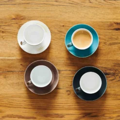 Mäser 931609 Kaffeetassen-Set Derby Für 4 Personen, Porzellan, Weiß/hellblau/beige (1 Set, 8-teilig) -Kuechengeschirr 2d8ba0ab2a562f53dc1a81cb18e57abc