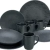 CreaTable, 20539, Serie Schiefer Black , Geschirrset, Kombiservice 16 Teilig 1 CreaTable, 20539, Serie Schiefer Black , Geschirrset, Kombiservice 16 Teilig -Kuechengeschirr 2dd83cdc983e1a9285b0f2d2035e5fe2