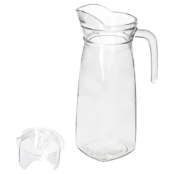 KARA Glas-Karaffe Mit Kunstoff-Deckel + Griff 1,2L Wasser-Krug Saftkanne Limo 10 KARA Glas-Karaffe Mit Kunstoff-Deckel + Griff 1,2L Wasser-Krug Saftkanne Limo -Kuechengeschirr 322130a0dfb5a7a0d15196f3bfc93e7d