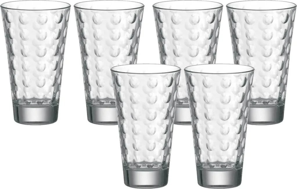 LEONARDO 012684 Optic Longdrinkbecher, Glas, 300 Ml, Ø 8 X 13 Cm, Klar (6 Stück) 5 LEONARDO 012684 Optic Longdrinkbecher, Glas, 300 Ml, Ø 8 X 13 Cm, Klar (6 Stück) – Bild 3
