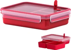 Emsa Mikrowellendose CLIP & MICRO 1,2 Liter Mit Einsätzen Transparent / Rot 27 Emsa Mikrowellendose CLIP & MICRO 1,2 Liter Mit Einsätzen Transparent / Rot -Kuechengeschirr 3399a75581cffd0b6b2e0be983150f40