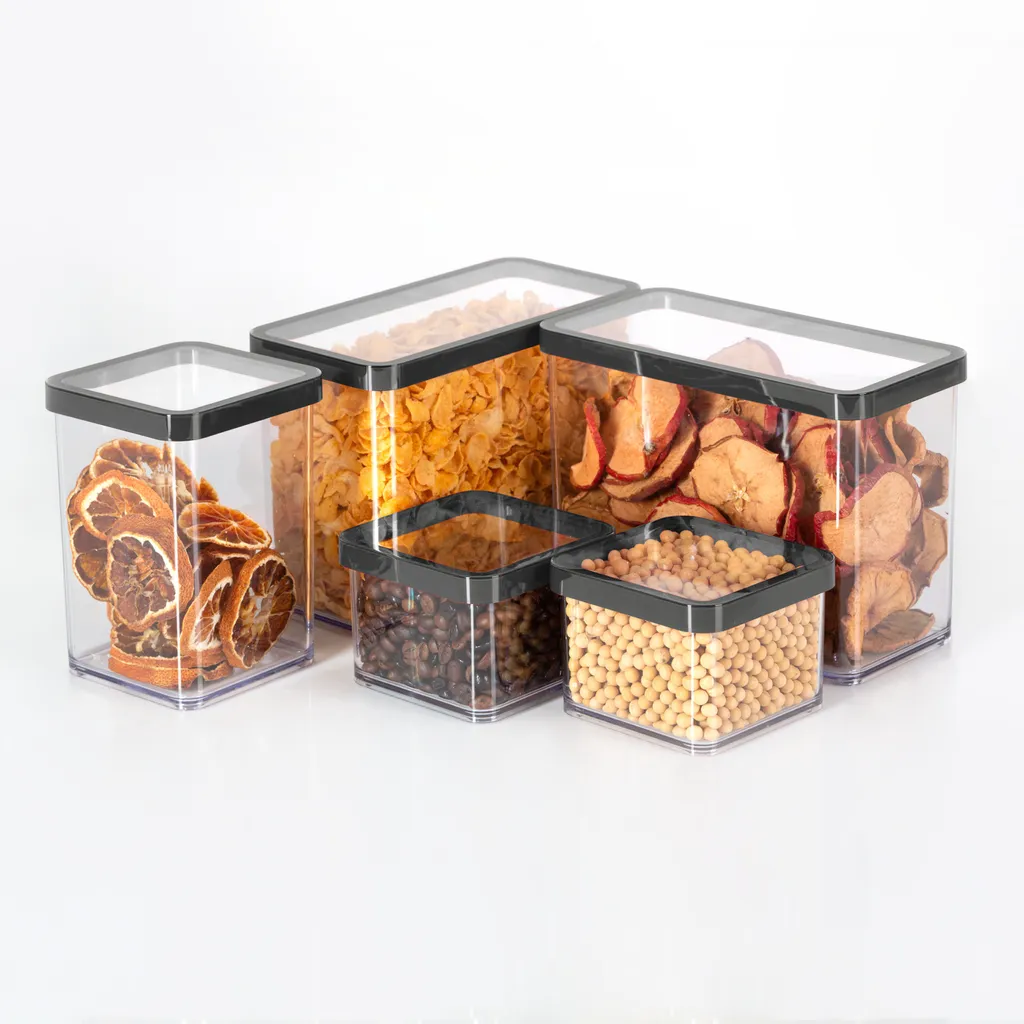 ROTHO Premium Dose Rechteckig 3.2 L LOFT, Farbe:Transparent / Schwarz 6 ROTHO Premium Dose Rechteckig 3.2 L LOFT, Farbe:Transparent / Schwarz – Bild 4