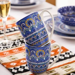 Vancasso Tafelservice Porzellan, Mandala 16 Teiliges Essgeschirr Kombiservice, Handbemaltes Geschirrset Für 4 Personen, Böhmischer Stil 20 Vancasso Tafelservice Porzellan, Mandala 16 Teiliges Essgeschirr Kombiservice, Handbemaltes Geschirrset Für 4 Personen, Böhmischer Stil -Kuechengeschirr 34a65c5387668ed2459e53c345012391