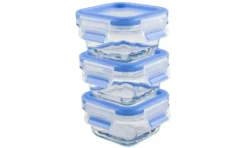 Emsa Frischhaltedose CLIP & CLOSE Glas 0,18 Liter 3er Set -Kuechengeschirr 368481a590b5670c05d23e3fe338263b