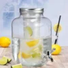 Getränkespender Glas Zapfhahn Fruchteinsatz Wasserspender Saftspender Karaffe 4L -Kuechengeschirr 38ad99e18ff6e75d8f89149a7a7a58fd