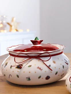 VILLEROY & BOCH Toy's Delight Dose Keksdose Weihnachtsdeko Porzellan 20 Cm -Kuechengeschirr 3949af6232df9e46c889ef5a789060b9