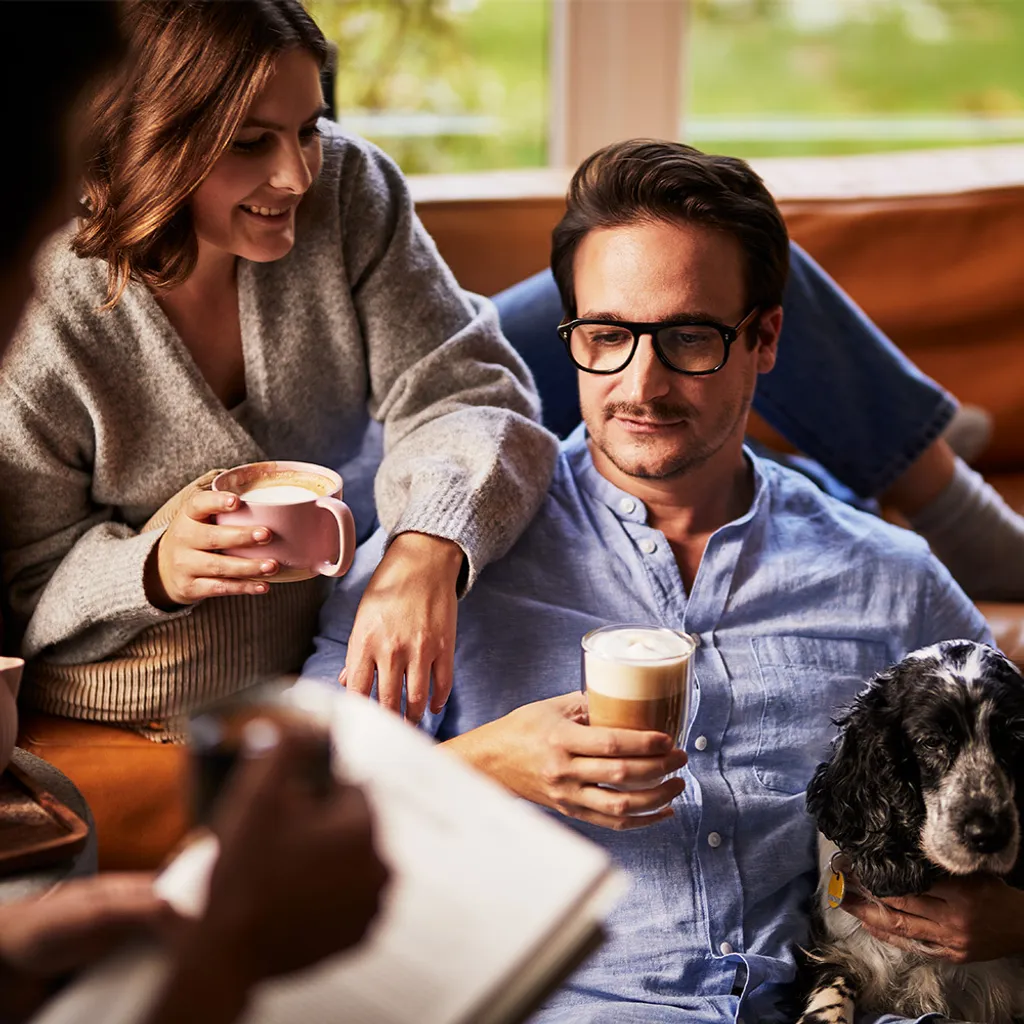 Tchibo 4er Latte Macchiato Gläser, Doppelwandig, Modernes Design, Heiß Und Kalt 6 Tchibo 4er Latte Macchiato Gläser, Doppelwandig, Modernes Design, Heiß Und Kalt – Bild 4