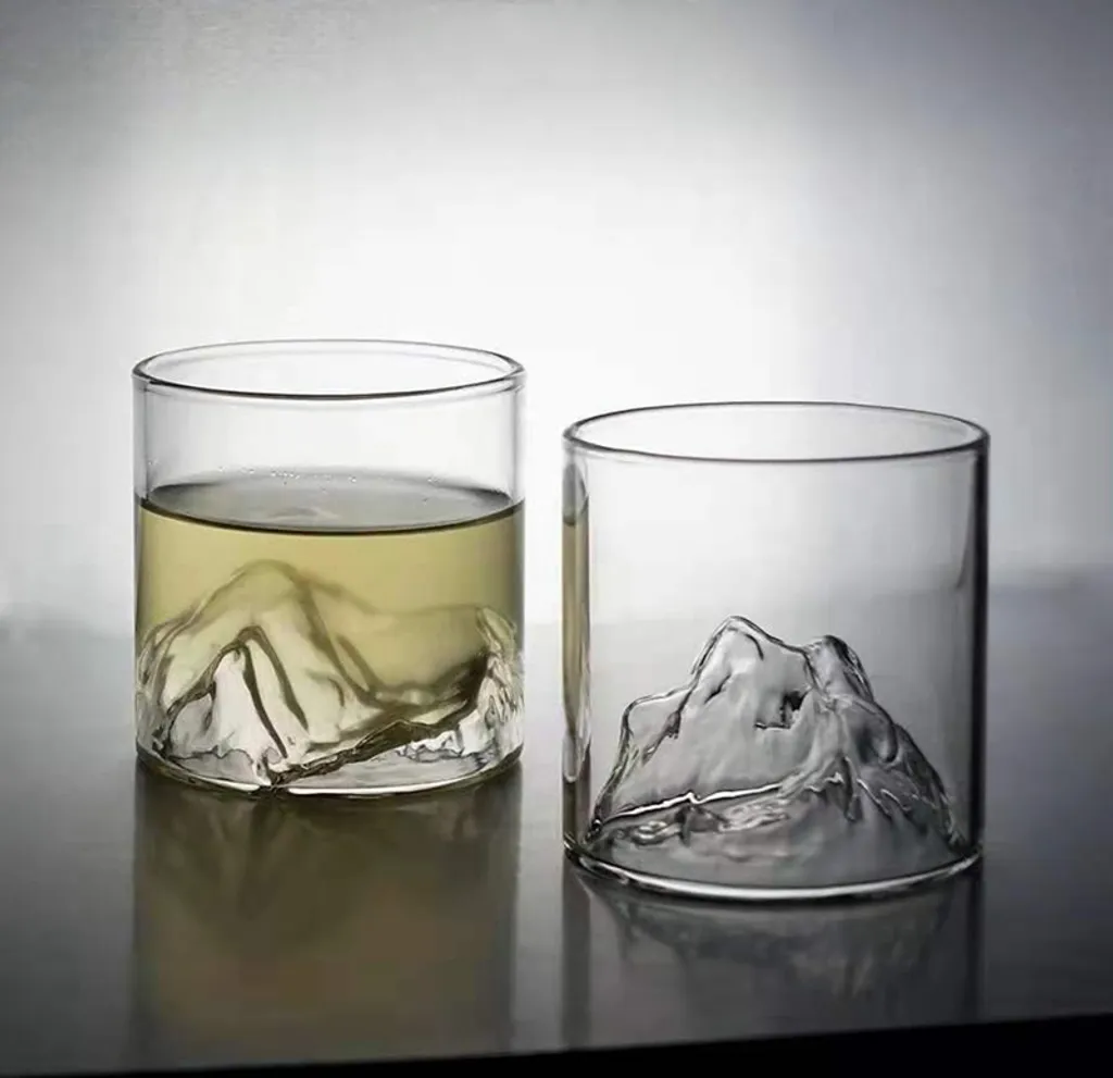 4 Stk/Set 200ml Mountain Whiskygläser Whiskey Glasses Set,für Scotch Und Whisky Liebhaber,Geschenk Für Männer, Vatertagsgeschenk 5 4 Stk/Set 200ml Mountain Whiskygläser Whiskey Glasses Set,für Scotch Und Whisky Liebhaber,Geschenk Für Männer, Vatertagsgeschenk – Bild 3