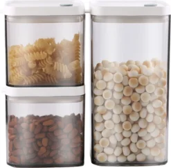 Vorratsbehälter Für Lebensmittel Quadratischer Vorratsbehälter Aus Kunststoff Aus Kunststoff (1500 Ml) 1 Stk -Kuechengeschirr 3bdef8b0577862db1ceeef6cdd18645c