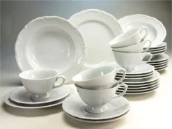 CreaTable 16135 Kombiservice Maria Theresia Für 6 Personen, Porzellan, Weiß (1 Set, 30-teilig) -Kuechengeschirr 42571c27c28c77dfbab76d391b659c54 1