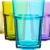 Rink Drink 6 Stück Farbige Gläser Highball-Set - Vibrant Multicolored Partei-Cocktail-Trinken Tumblers - 365ml - 6 Farben 2 Rink Drink 6 Stück Farbige Gläser Highball-Set - Vibrant Multicolored Partei-Cocktail-Trinken Tumblers - 365ml - 6 Farben -Kuechengeschirr 433774d46b734d036749c73c3a5eb34e