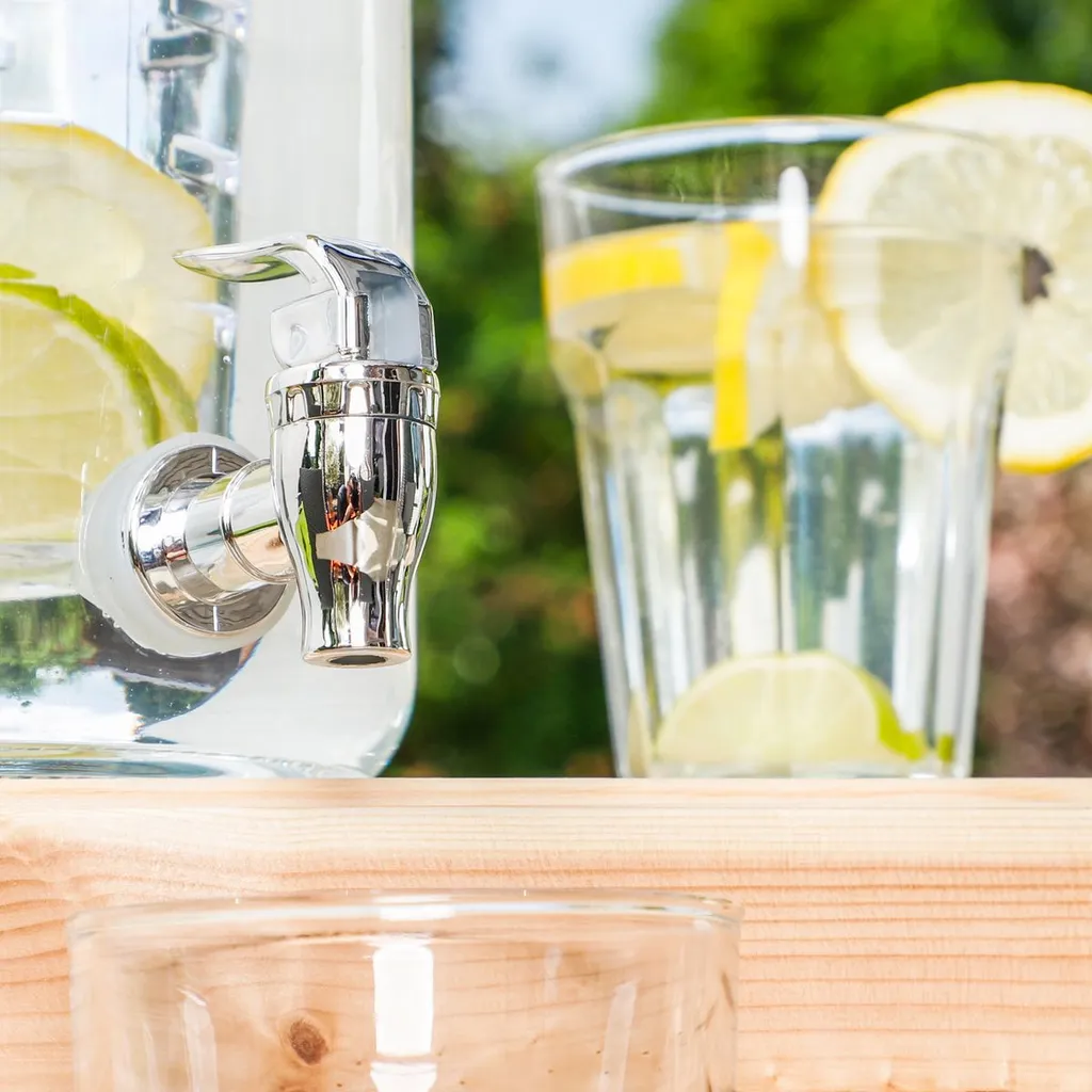 Getränkespender Mit Kühleinsatz Wasserspender Fruchteinsatz Mit Zapfhahn 3,5 L 5 Getränkespender Mit Kühleinsatz Wasserspender Fruchteinsatz Mit Zapfhahn 3,5 L – Bild 3