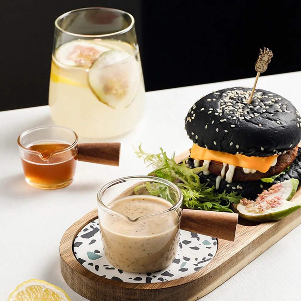 3 Stück Glas Messbecher Hitzebeständiger Holzgriff Glaswaage Tasse Milchtasse Glasmessbecher 50ml/100ml/150ml 7 3 Stück Glas Messbecher Hitzebeständiger Holzgriff Glaswaage Tasse Milchtasse Glasmessbecher 50ml/100ml/150ml – Bild 5