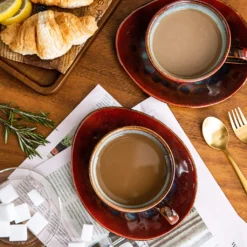 Vancasso Kaffeeservice »STARRY« 8-tlg Steinzeug Kaffeeset Mit Kaffeetasse, Untertasse -Kuechengeschirr 45b2489dfce232c8f7911f1dcdc36e49